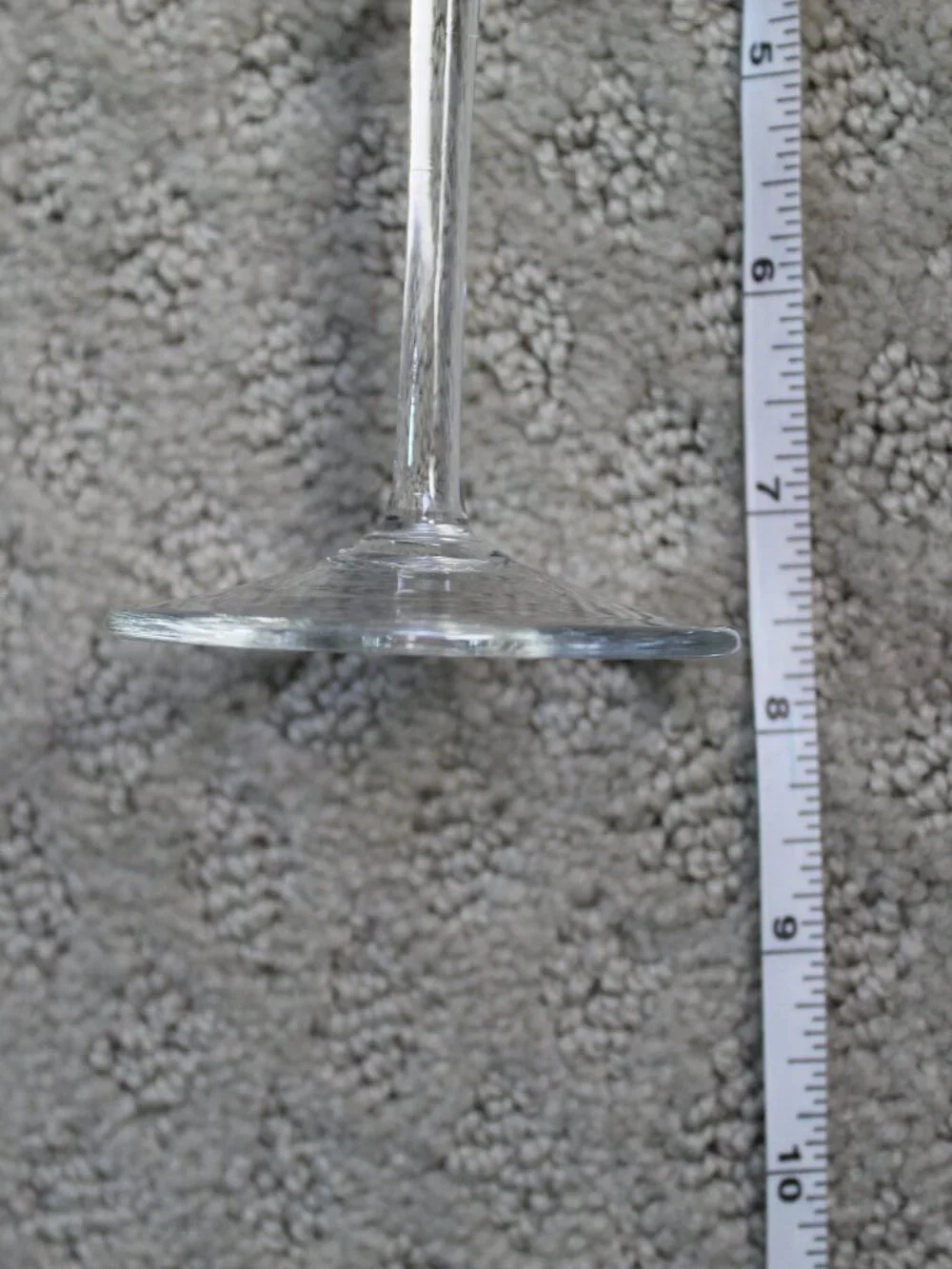 Set 3 Crystal Clear Ind 2690 Deco Rose Etched 7.5
